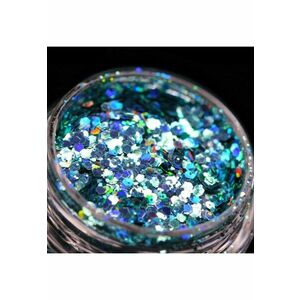 Glitter cosmetic holografic(aquamarine) pentru machiaj/bodyart PK129 ® imagine