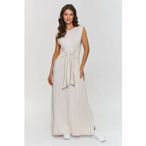 Rochie maxi evazata cu crapaturi laterale imagine