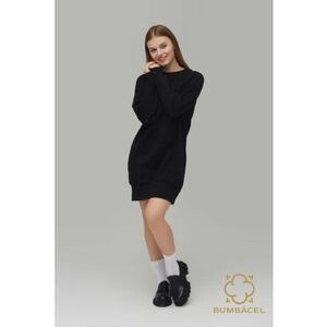 Rochie tunica cu maneca lunga din bumbac imagine