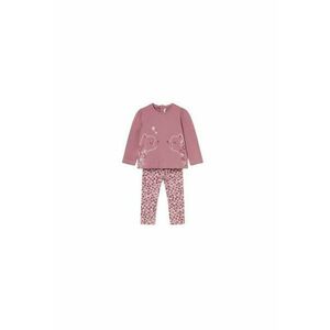 Set Compleu bluza si colanti fetita - roz - bumbac si elastan - imagine