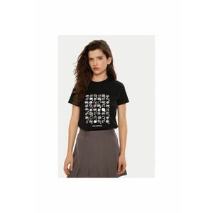 Tricou dama - 304579516 - Bumbac organic - Negru imagine
