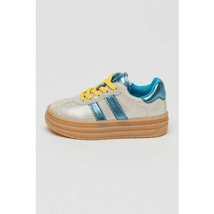 Pantofi sport flatform de piele intoarsa peliculizata imagine