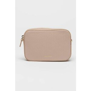 Geanta crossbody de piele cu bareta cu model logo Tebe imagine