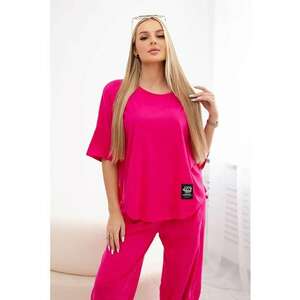 Set de tricou de bumbac si pantaloni - imagine