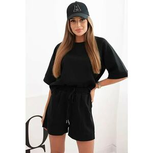 Set de bluza cu maneci scurte si pantaloni scurti - imagine