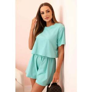 Set de tricou si pantaloni cu croiala ampla - imagine