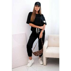 Set de bluza cu maneci scurte si pantaloni - imagine