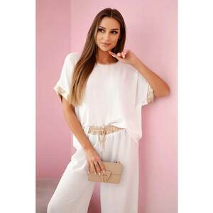Set de bluza si pantaloni cu snur - imagine