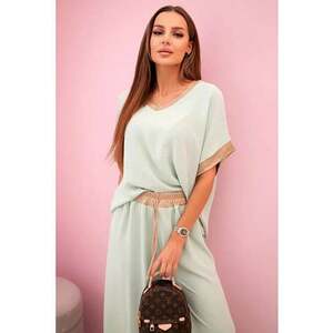 Set cu pantaloni lejeri si bluza - imagine