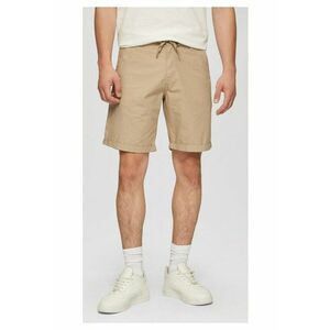 Q/S by s.Oliver Pantaloni scurti barbati chino - Jhon cu croiala Regular fit si talie medie - Crem - W29 imagine