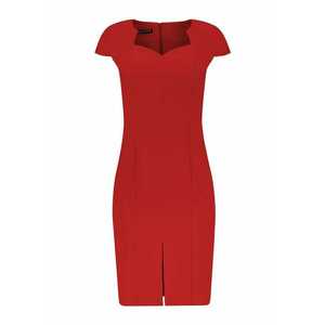 Rochie midi cambrata cu decolteu sweetheart imagine