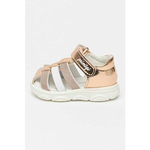 Sandale cu aspect lacuit si velcro imagine