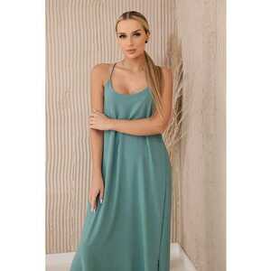 Rochie lunga cu bretele inguste - imagine