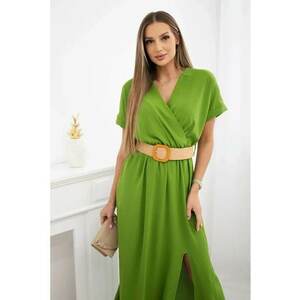 Rochie lunga cu o curea in talie - imagine