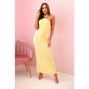 Rochie maxi cu slit pe spate - imagine