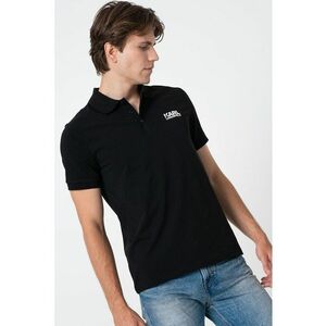 Tricou polo din amestec de bumbac cu logo discret imagine