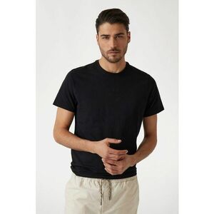 Tricou din bumbac cu decolteu la baza gatului imagine