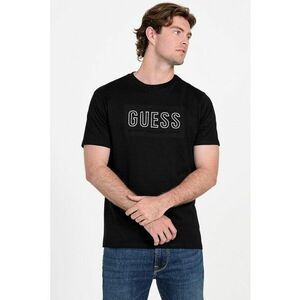 Tricou cu decolteu la baza gatului si imprimeu logo imagine