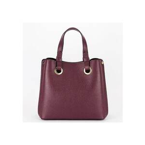 Geanta burgundy medie din piele naturala 8916 129 17791 imagine