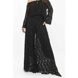 Pantaloni dama bumbac - one size - negru imagine