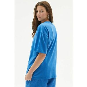 Tricou de bumbac cu maneci cazute imagine