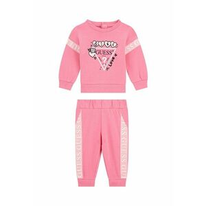 Set de bluza de trening cu imprimeu logo si pantaloni de trening imagine