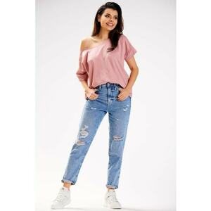 Bluza lejera cu decolteu rotund - imagine