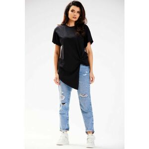 Bluza asimetrica cu maneci scurte - imagine