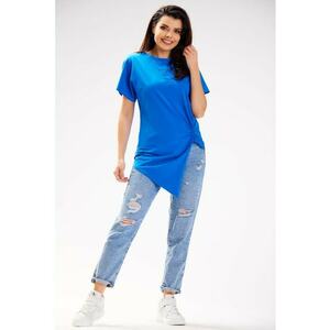 Bluza asimetrica cu maneci scurte - imagine