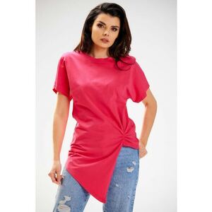 Bluza asimetrica cu maneci scurte - imagine