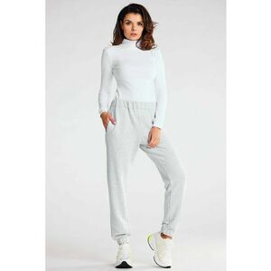 Bluza slim fit cu guler inalt - imagine