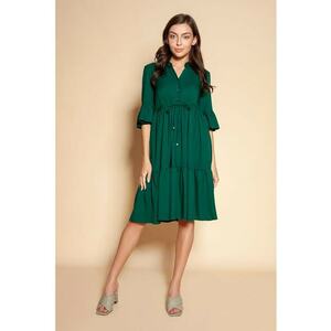 Rochie baby-doll verde imagine