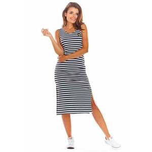 Rochie midi elastica cu slit imagine
