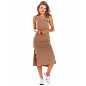 Rochie midi elastica cu slit lateral imagine