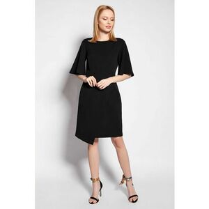 Rochie cu maneci ample si croiala asimetrica - imagine