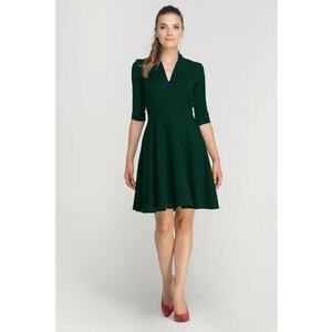 Rochie cu maneci 3/4 si croiala in A - imagine
