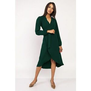 Rochie midi cu maneci lungi si model petrecut imagine