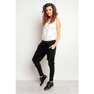 Pantaloni de bumbac cu talie medie imagine