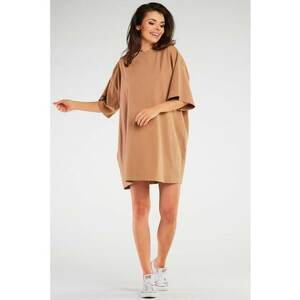 Rochie de bumbac cu maneci scurte - imagine