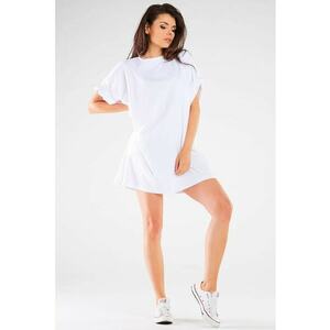 Rochie de bumbac cu maneci scurte - imagine