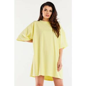 Rochie de bumbac cu maneci scurte - imagine