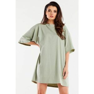 Rochie de bumbac cu maneci scurte - imagine