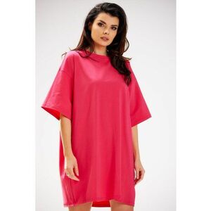 Rochie de bumbac cu maneci scurte - imagine