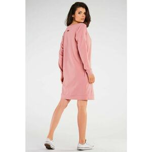 Rochie din bumbac - cu maneci lungi - imagine