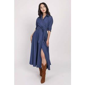 Rochie maxi cu croiala petrecuta imagine