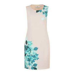 Rochie dreapta - fara maneci - cu imprimeu floral imagine