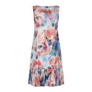 Rochie din chiffon cu motive florale - XL imagine