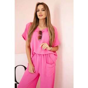 Set de bluza si pantaloni cu buzunare - imagine