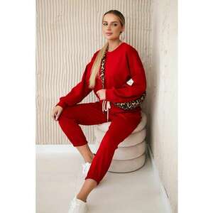 Set de bluza si pantaloni cu snur - imagine