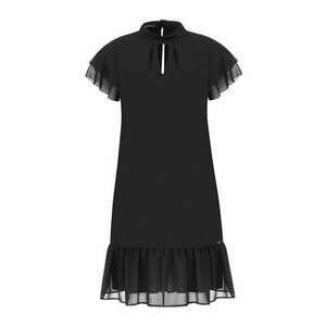 Rochie scurta cu garnituri cu volane - M imagine
